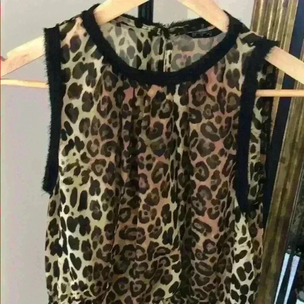 Zara leopard print tank top - Picture 4 of 5